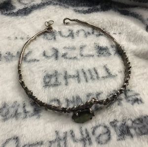 Like new HLSK silver choker with Labradorite